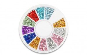 Colourful gemstone wheel (Various shapes)