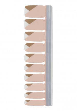 Nail Strip Pink/Brown/White