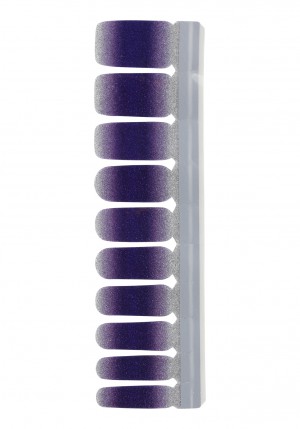 Nail Strip Glitter White/Purple