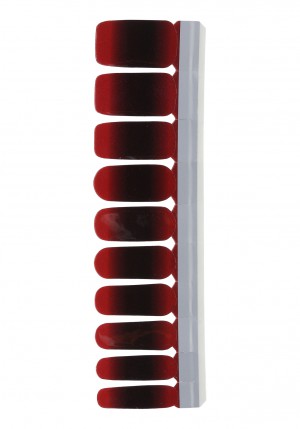 Nail Strip Dark Red/Black